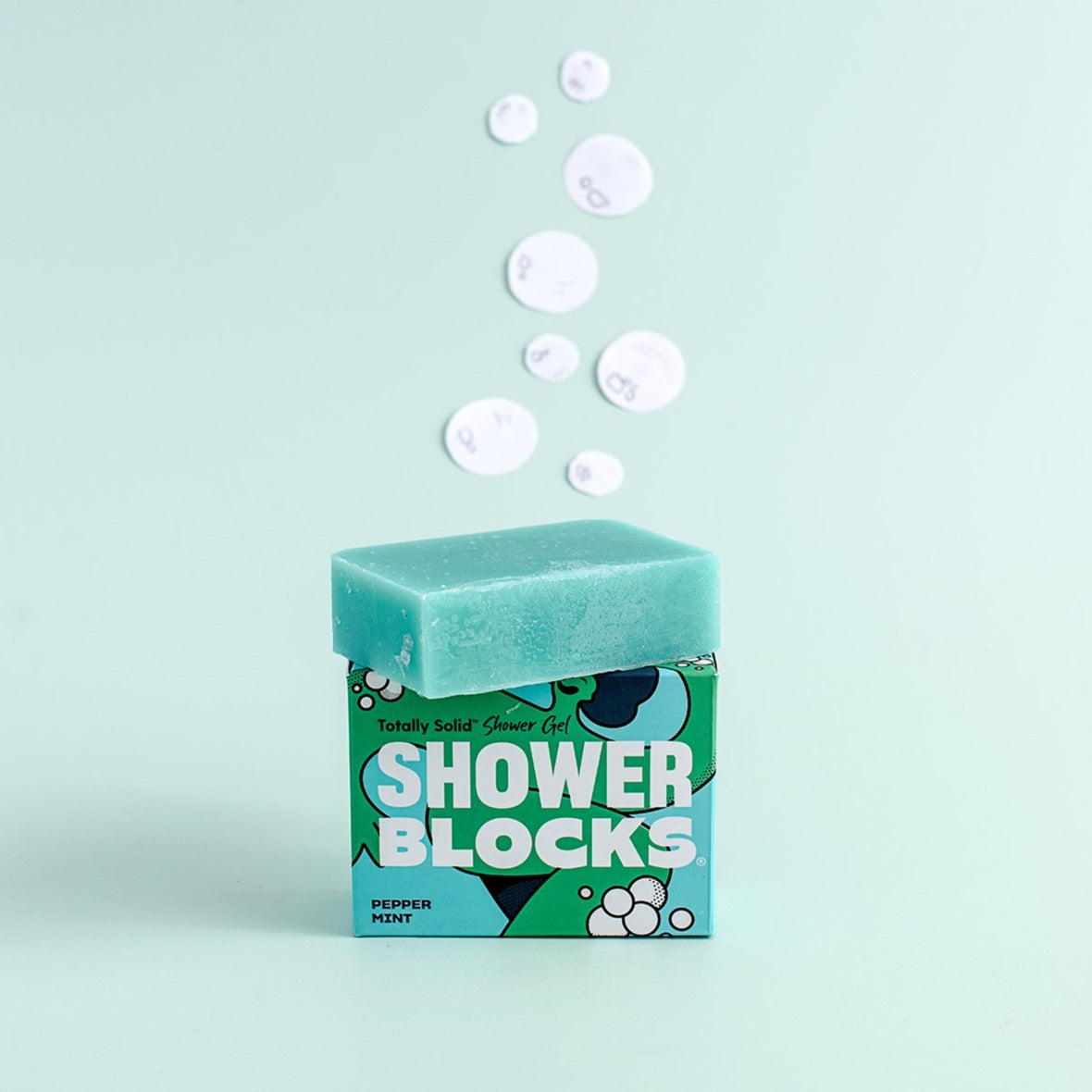 Shower Blocks Peppermint Solid Shower Gel - Life Before Plastik